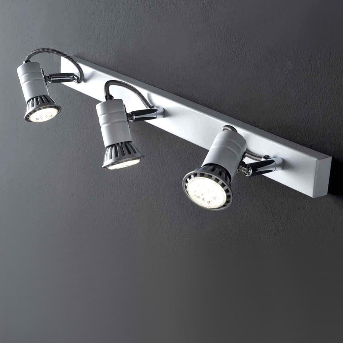 Kit Luci A Binario LED Dimmerabile 10W 3CCT - 6 Faretti GU10, Binario H 2x1m, 3000K/4000K/6000K Regolabili, Per Casa E Negozi - Foto 5