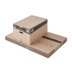 Caja Carton Mudanza Asa Troquelada 40x30x30 80020 con Ofertas en Carrefour