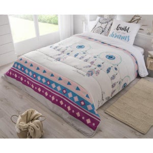 Pack parure 1 housse couette 240x220 + 2 to 63x63 attrape reves +