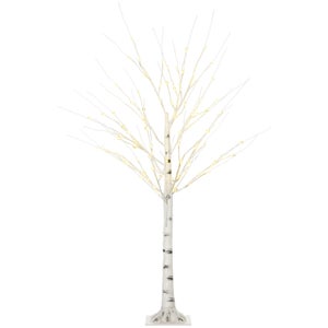 Arbre Lumineux de Noël métal 90 cm 210 LED Blanc Chaud et Froid extérieur :  : Luminaires et Éclairage