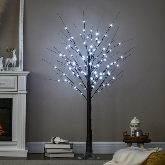 Arbre de Noël lumineux avec piquets 220 LED blan…
