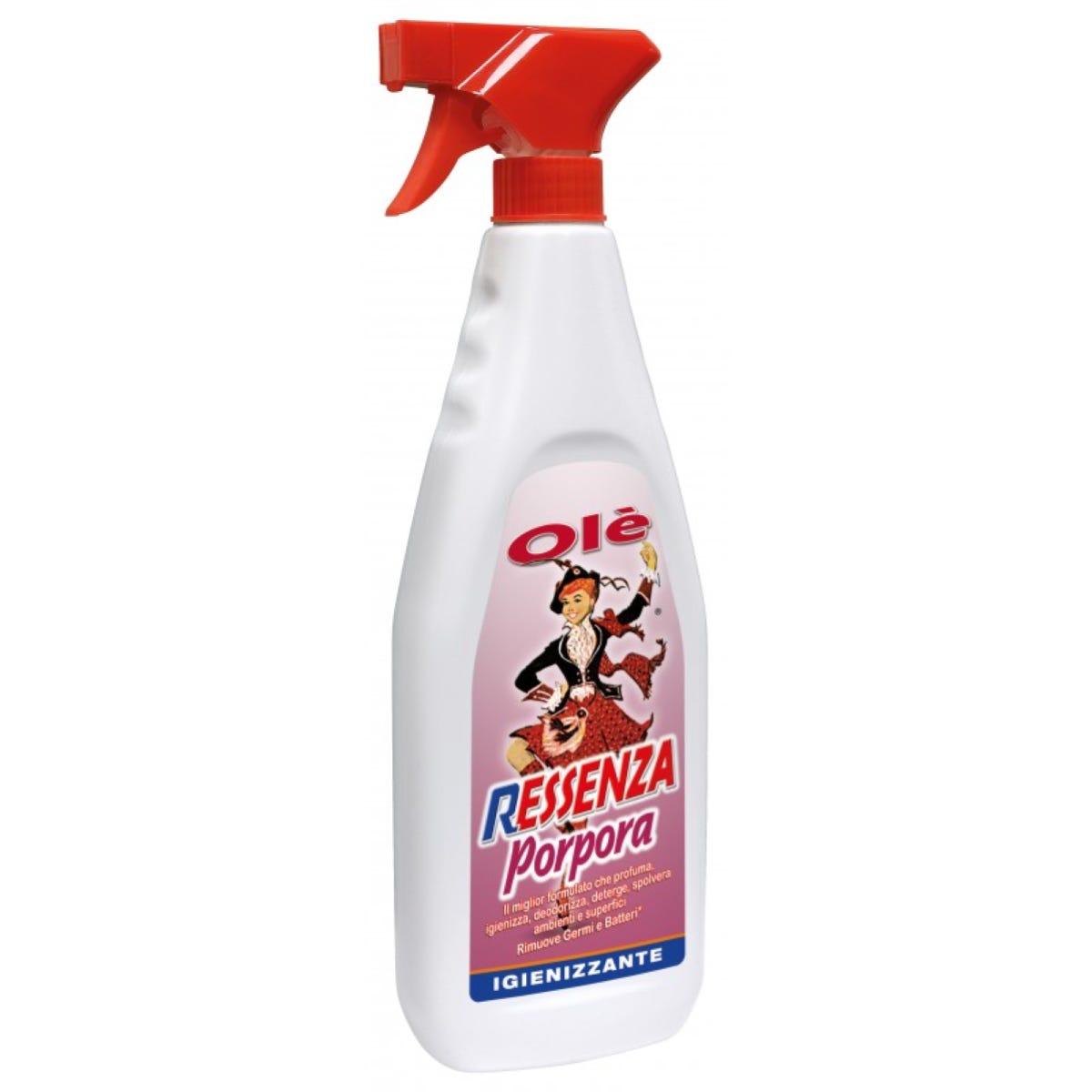 OLÈ RESSENZA profumata ml.750 12 PEZZI igienizzante detergente spray  Porpora