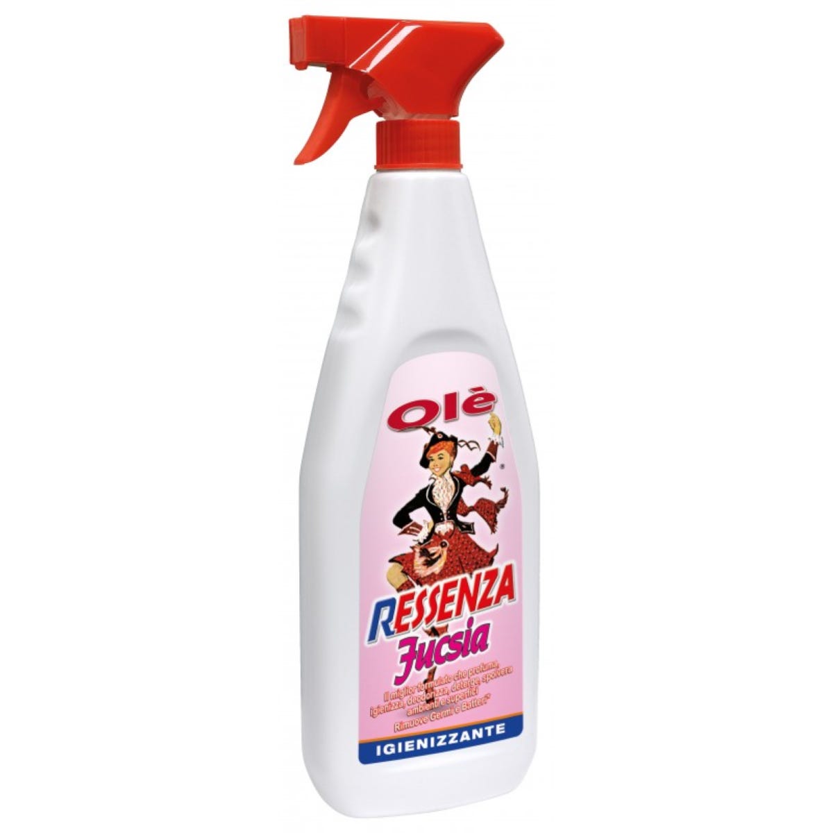 OLÈ RESSENZA profumata ml.750 12 PEZZI igienizzante detergente spray Fucsia