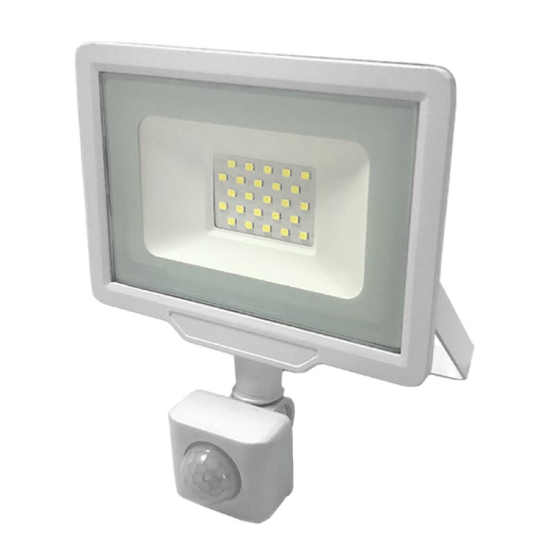 Spot Projecteur LED extérieur avec détecteur - Blanc 