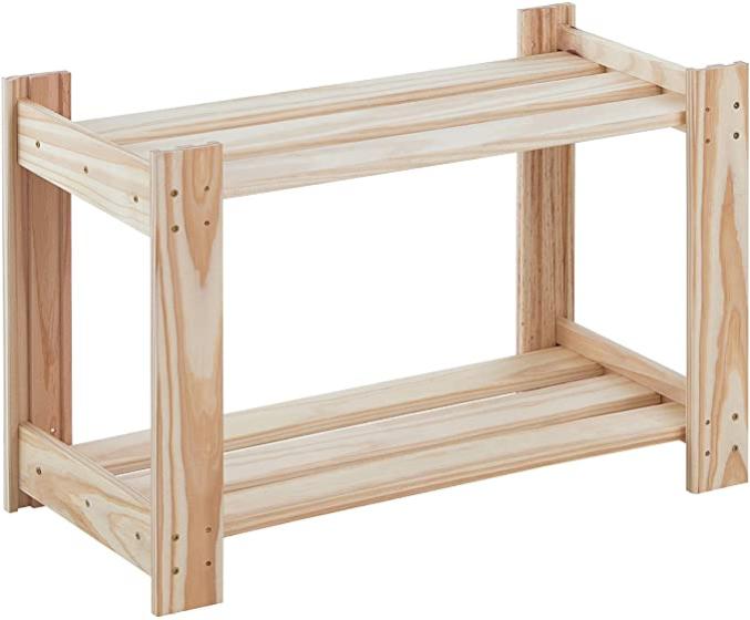 Étagère de rangement en bois style bohème - Ottario