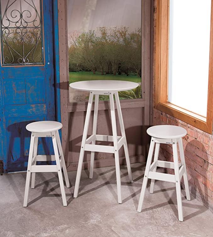 Tavolo Da Bar Alto, Struttura In Metallo, Tavolo