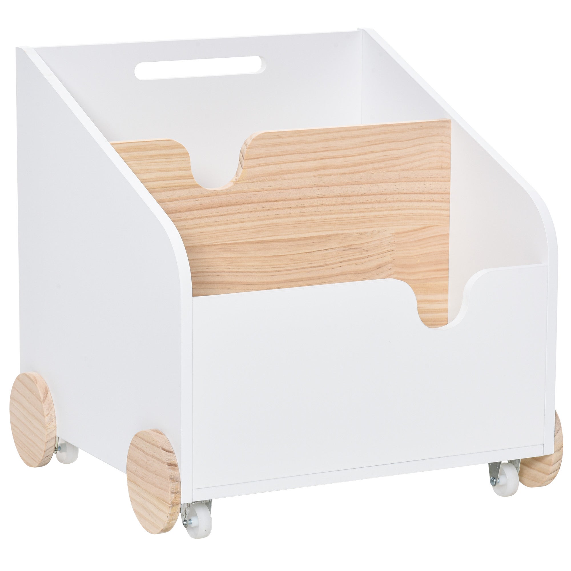 Roux negar Destello Caja de almacenaje de juguetes Homcom blanco 40x43x43 cm | Leroy Merlin