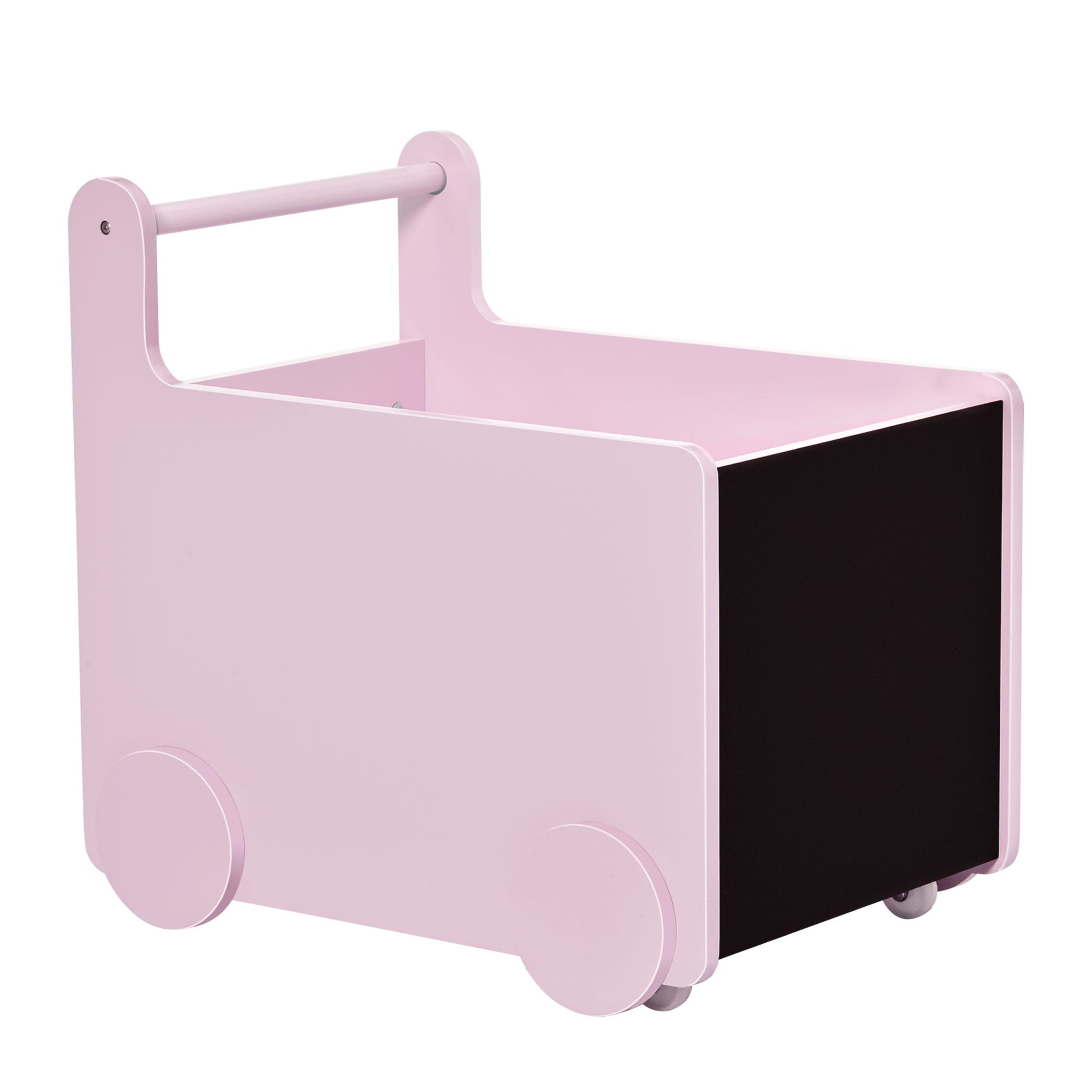 Caja de almacenaje de juguetes Homcom rosa 47x35x45,5 cm