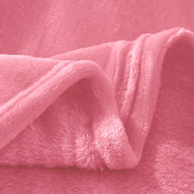 Manta Terciopelo Suave,mantas Franela, Multiusos (rosa, 130 X 160 Cm) -  Home Mercury con Ofertas en Carrefour