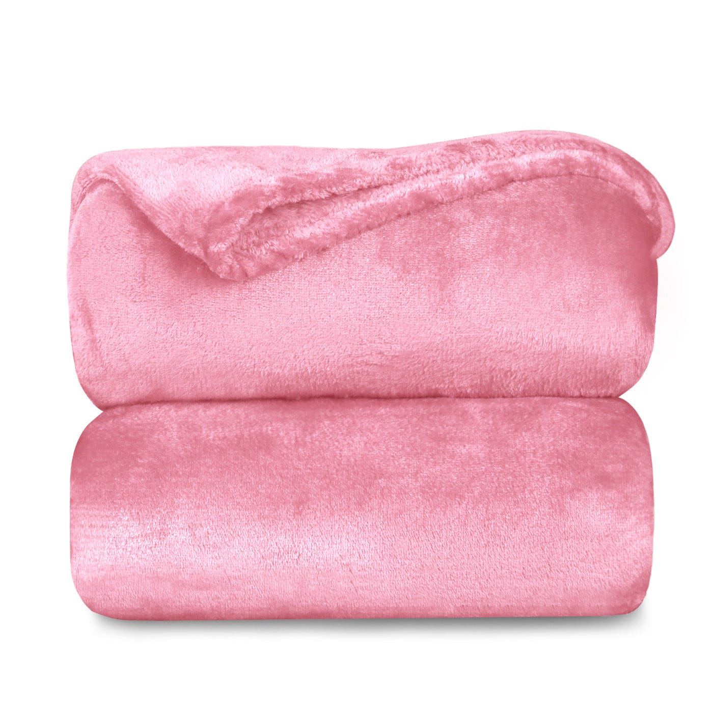 Manta rosa 150 x 200 cm poliéster colcha cubrecama suave moderno Bayburt