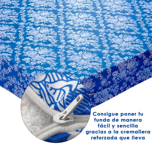 HOME MERCURY- Funda de colchón con Cierre de Cremallera. Fácil de  Colocar,Resistente, Suave y Agradable 100% Poliéster. (Cama 150)