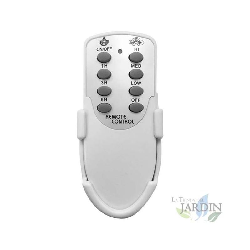 Ventilador de techo con mando a distancia Orbegozo, 5 aspas, gris y transparente. Leroy Merlin