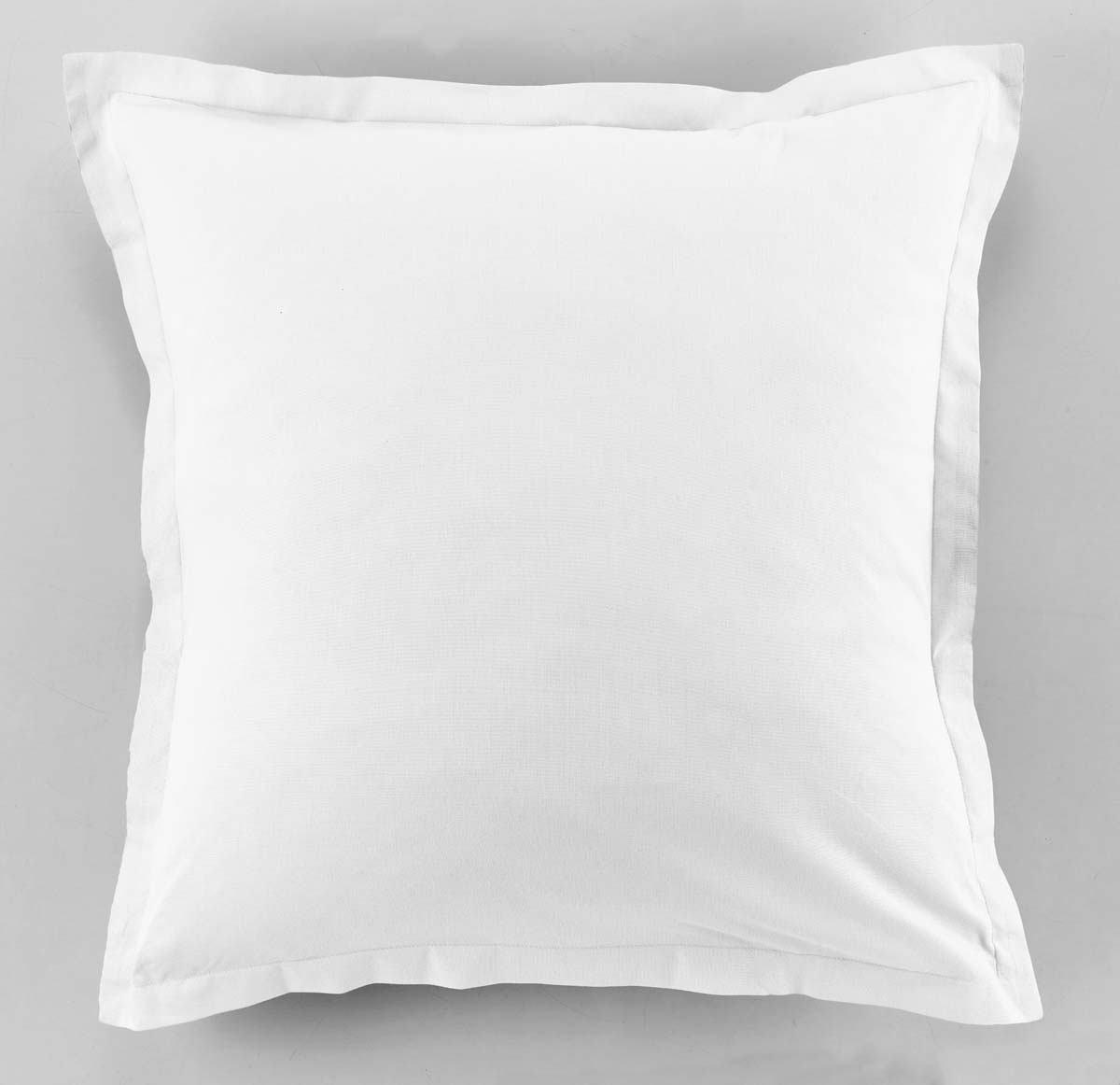 Lot de 2 taies d'oreiller 50x70 cm rectangle 100% Coton 57 fils Blanc pas  cher