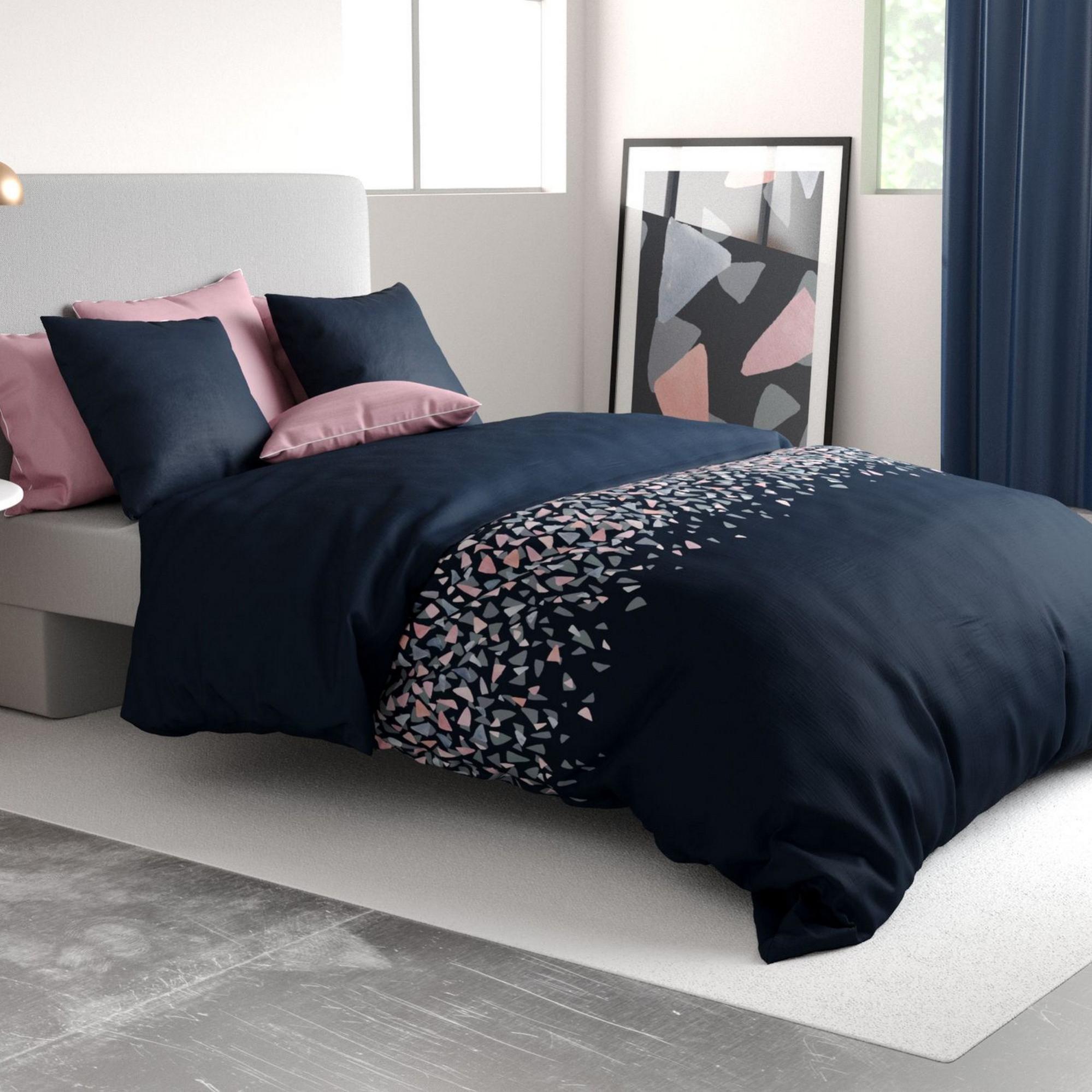 Linandelle - Housse de Couette Coton Percale 200 Fils Desiree - Blanc - 200x200 cm