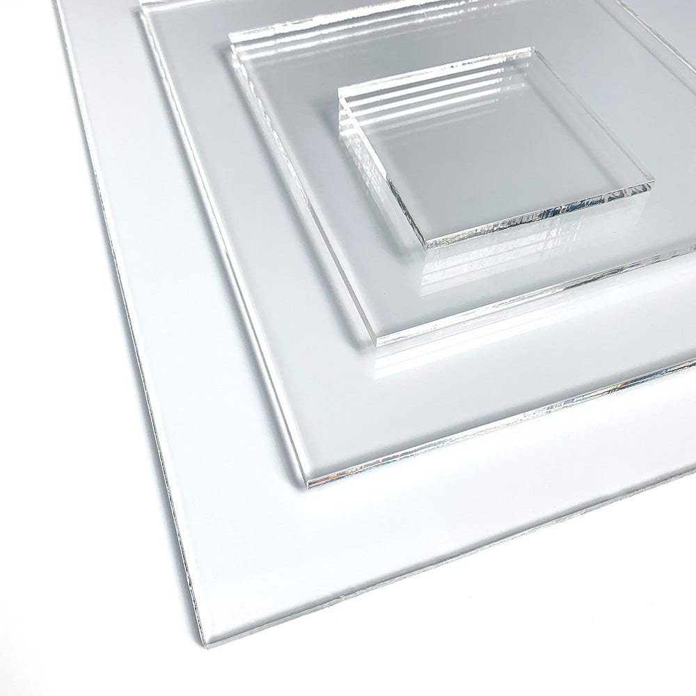 Plaque acrylique pour applications transparentes et incassables