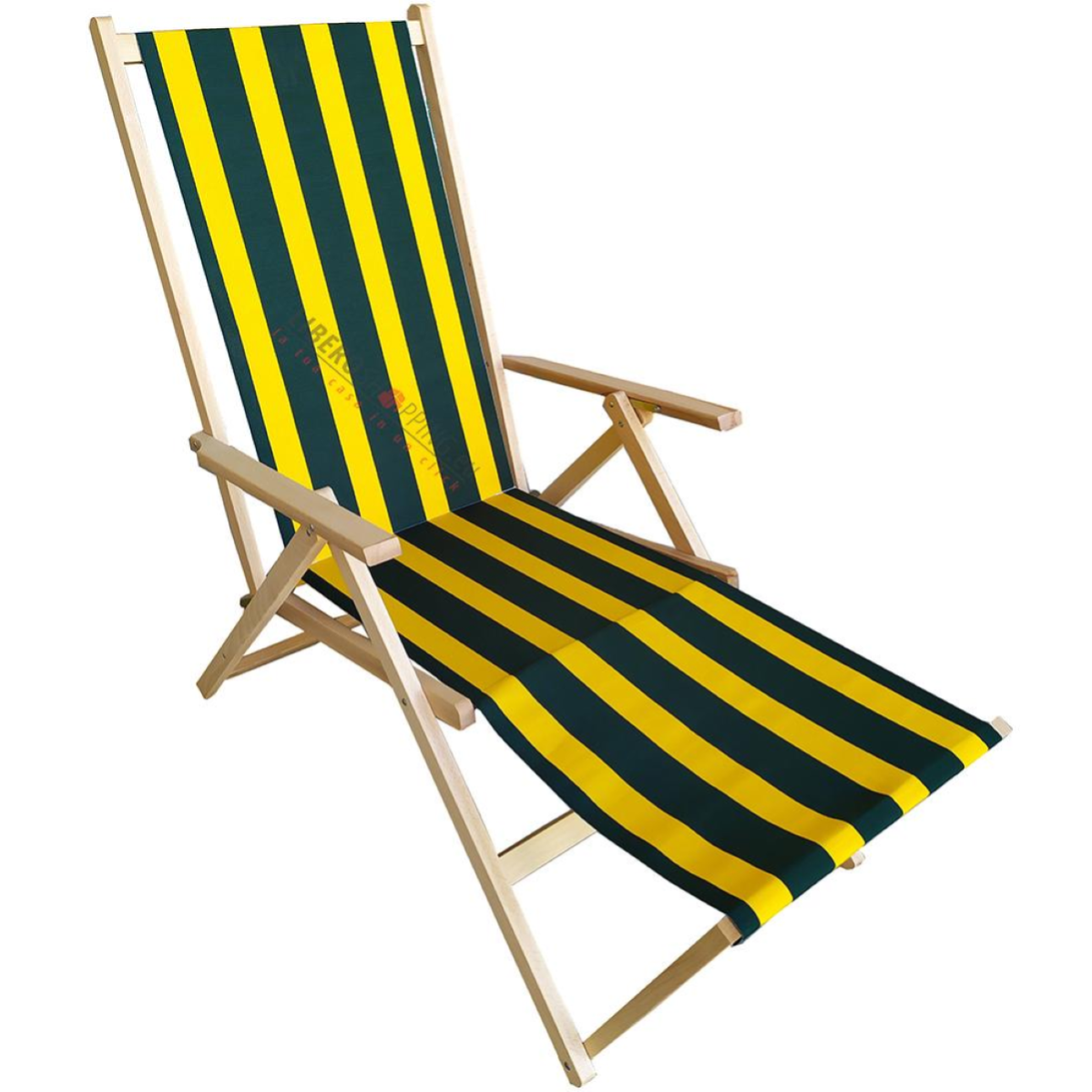 sdraio-in-legno-mare-richiudibile-con-poggiapiedi-e-tela-verde-e-giallo