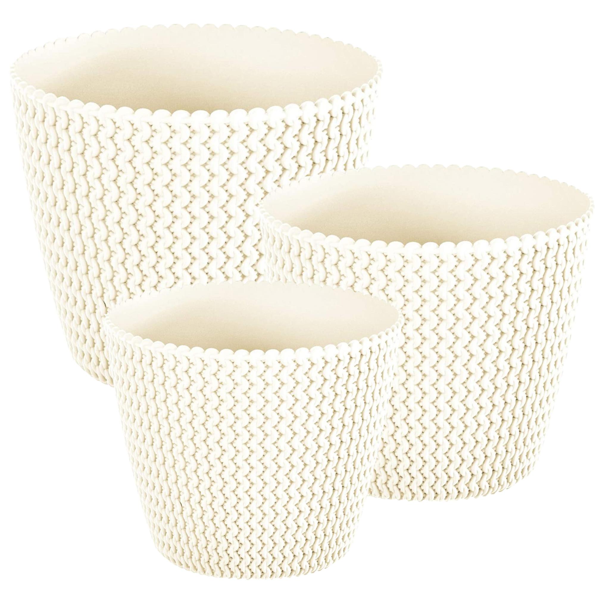 Vaso di fiori tonda con vasca Splofy Bowl in plastica colore antracite 18 ( lunghezza) x 18 (larghezza) x 13 (altezza) cm | Leroy Merlin