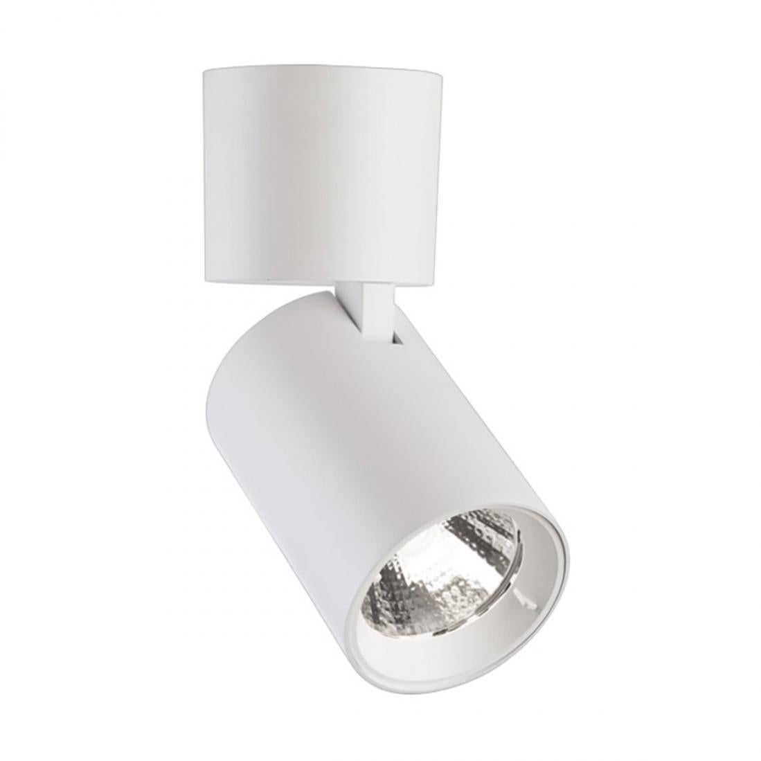 Faretto Soffitto Orientabile OKTAPLEX Bora 1 Luce GU10 - LED 230V, Bianco, Girevole 340&deg;, Per Interni