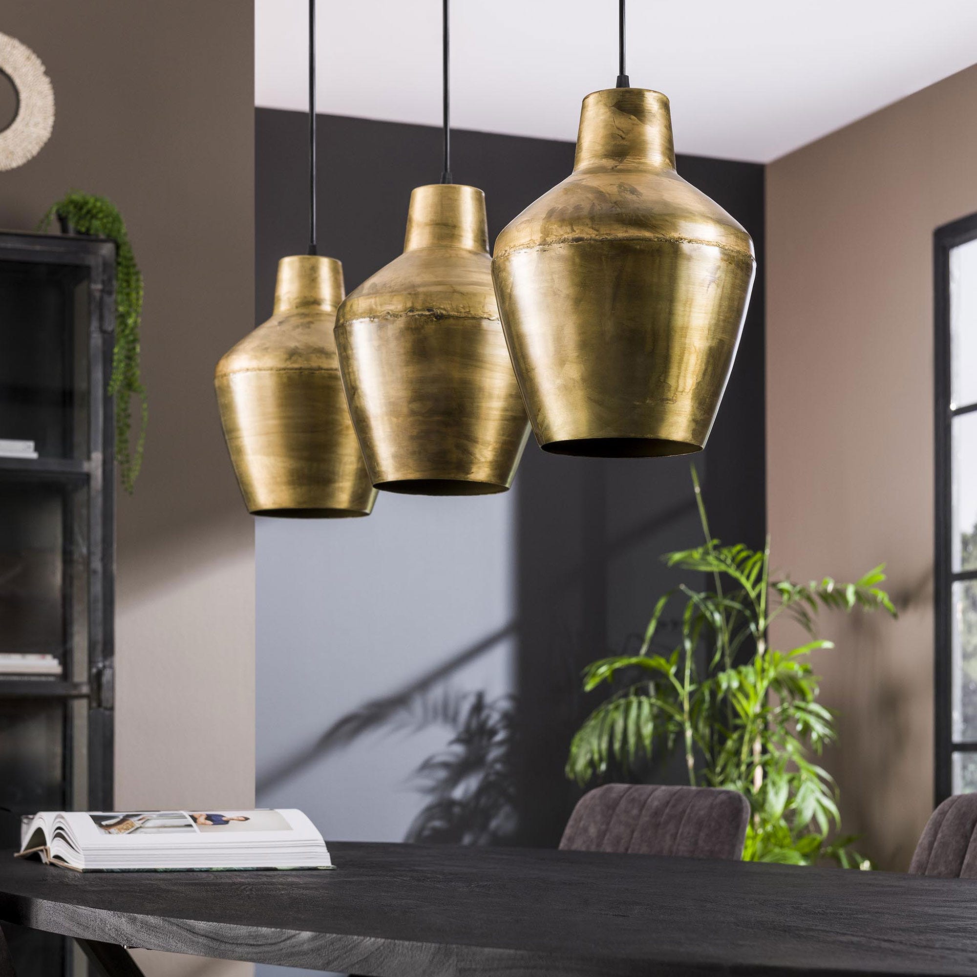 Lampe déco cuivre 10 LED - 22 x 20 x 17 cm  ETAL'PRO, Décoration &  Fourniture pour magasin