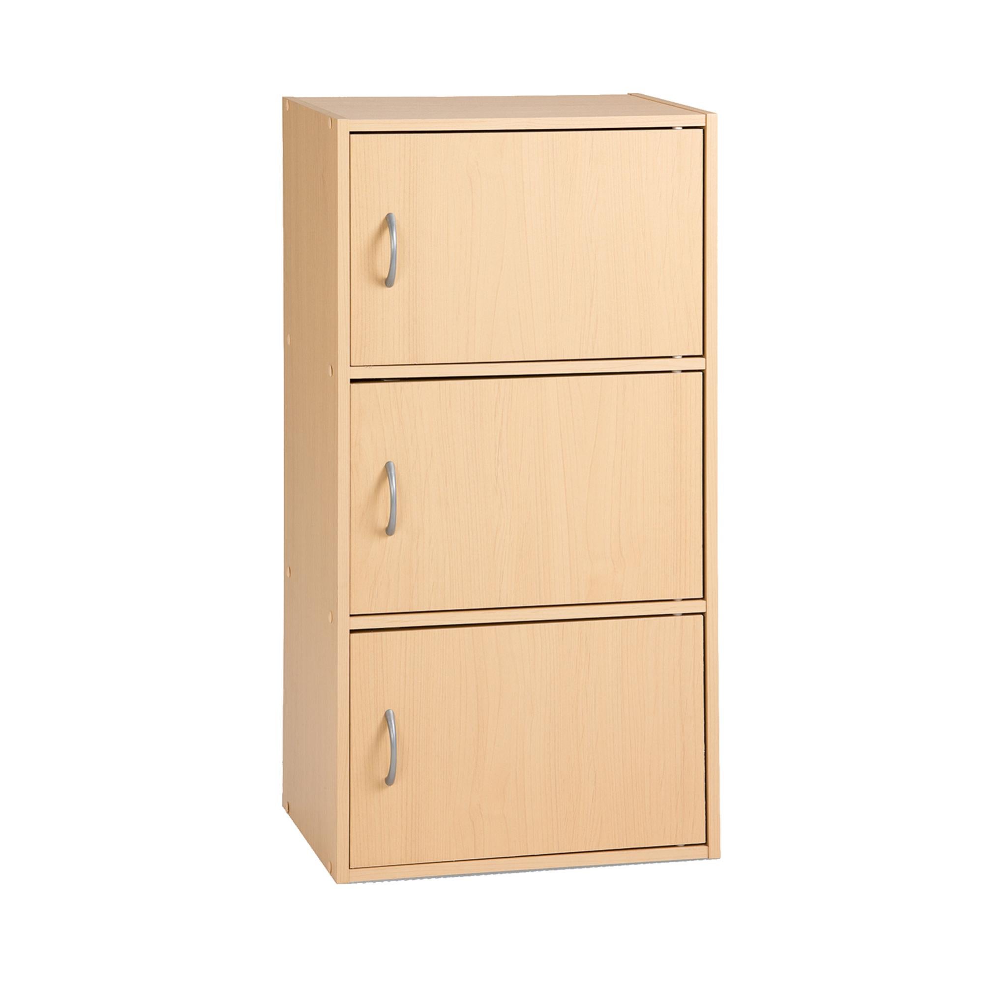 Meuble de rangement 3 portes naturel VALERY Leroy Merlin