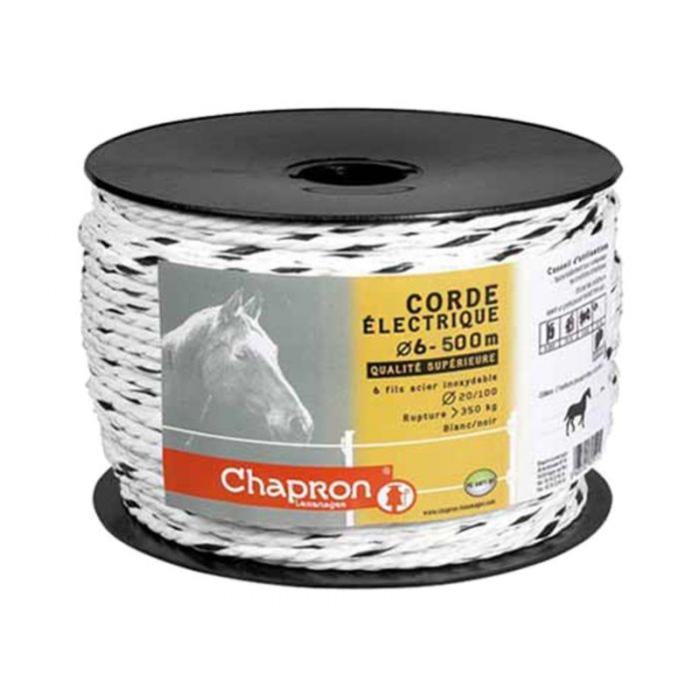 Corde 6 mm / 500 M pour clôture électrique chevaux Leroy Merlin