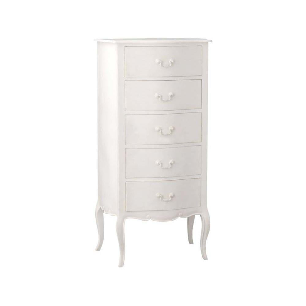 Chiffonnier blanc 5 tiroirs Apolline Amadeus Leroy Merlin