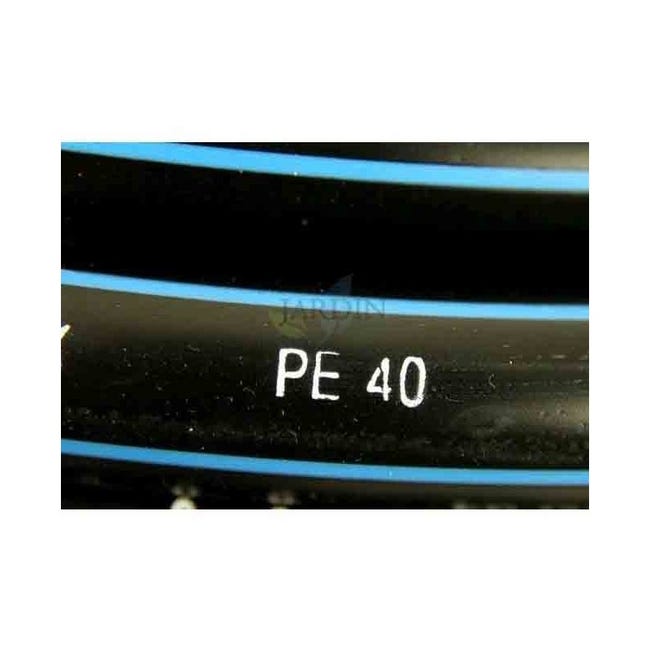 Tuyau Polyéthylène PE 80 bande bleue Ø 25 mm 10 kg bars - Couronne 100  mètres