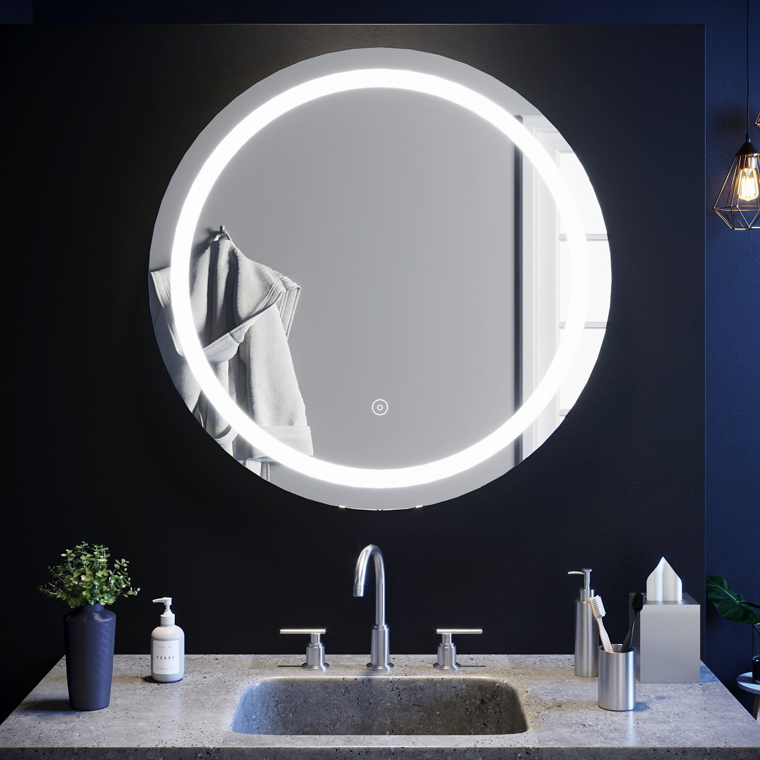 Miroir anti-buée, Miroir salle de bain avec éclairage intégré