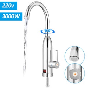 3000W rubinetto elettrico riscaldatore acqua riscaldamento istantaneo casa  bagno cucina caldo e freddo miscelatore rubinetto led display eu spina