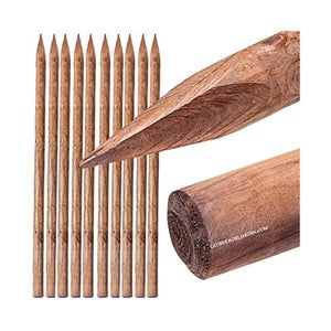 Bâton/piquet en bois de pin pour parasol
