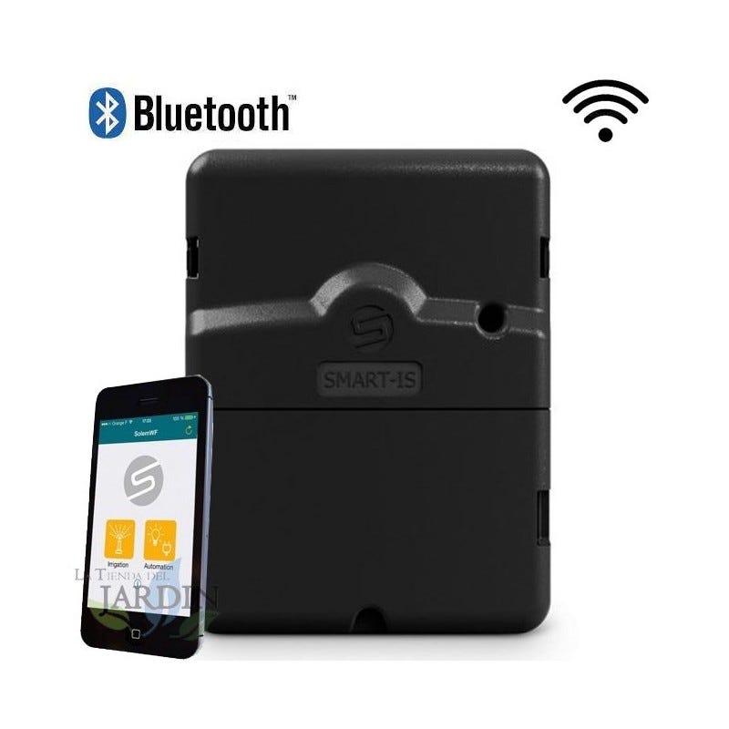 Programador riego Bluetooth y Wifi Solem, 6 estaciones de riego eléctrico