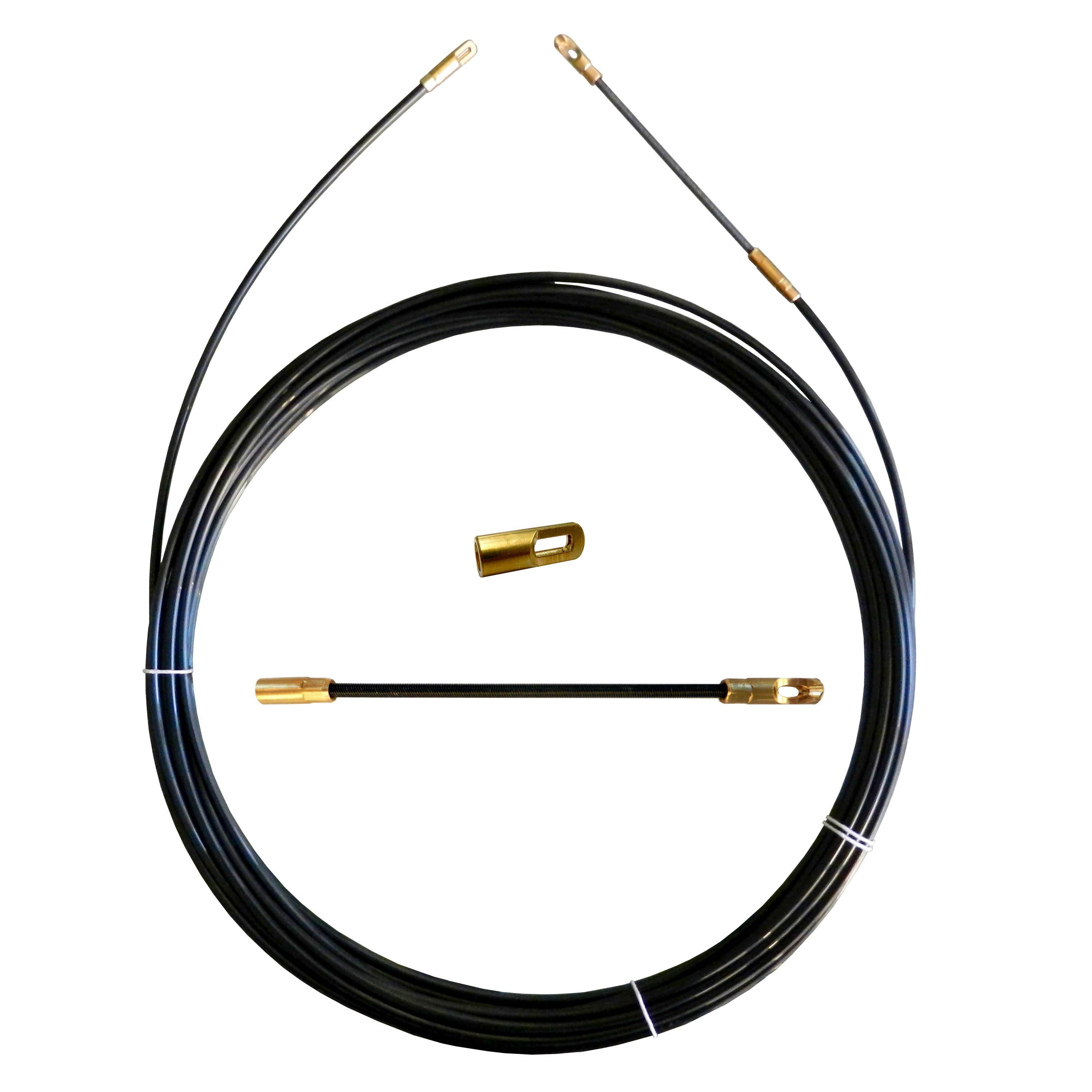 Aiguille Tire Fil 50 M Leroy Merlin Aiguille tire-fils en perlon noir Ø 4 mm, 5 mètres, avec terminaux interchangeables | Leroy Merlin
