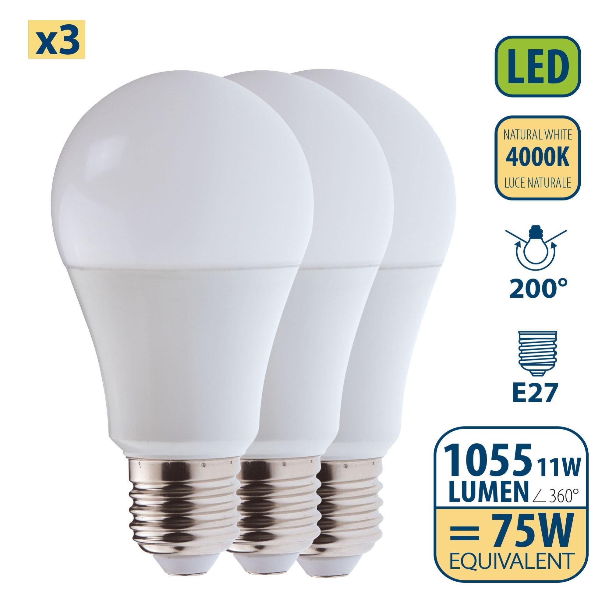 Set Di 5 Lampadine LED E27 A60 10W 800lm - White Cold 6400K | Leroy Merlin - Foto 12