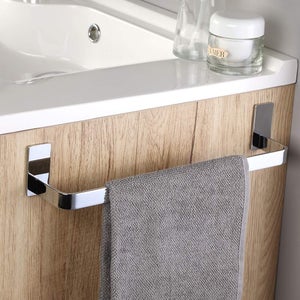 Porta asciugamani adesivo per arredo bagno AC343 nero Pyp — Azulejossola
