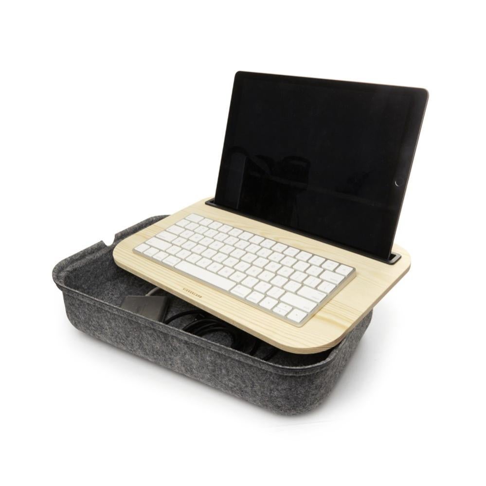 KIKKERLAND Supporto Per Telefono A Forma Di Elefante | Legno Di Faggio | Portatablet Da Scrivania | Regalo Divertente - 2