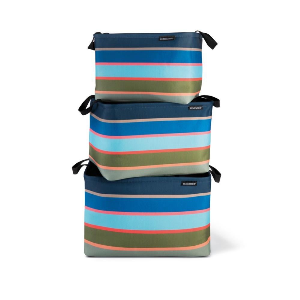 Set 3 Cestini Impilabili TATAY 20L Con Coperchio - Grigio, Per Spazzatura O Ripostiglio - Foto 3