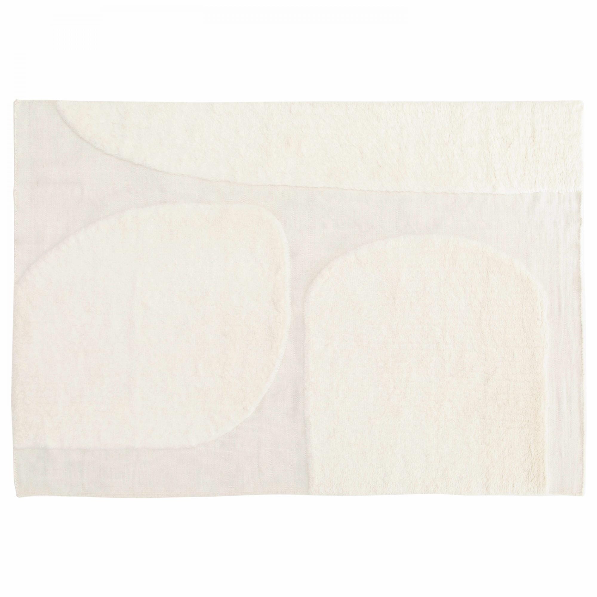Alfombra Felipa de algodón beige 140 x 200 cm