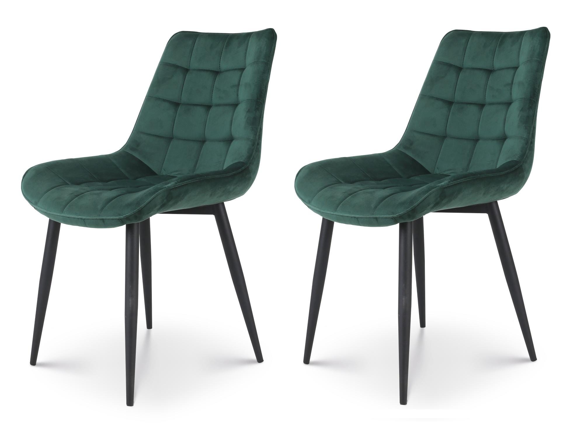 Lot de 2 chaises en bois et pieds en métal noir Gaspard | Maisons du Monde Lot de 2 chaises en bois et pieds en métal noir Gaspard | Maisons du Monde