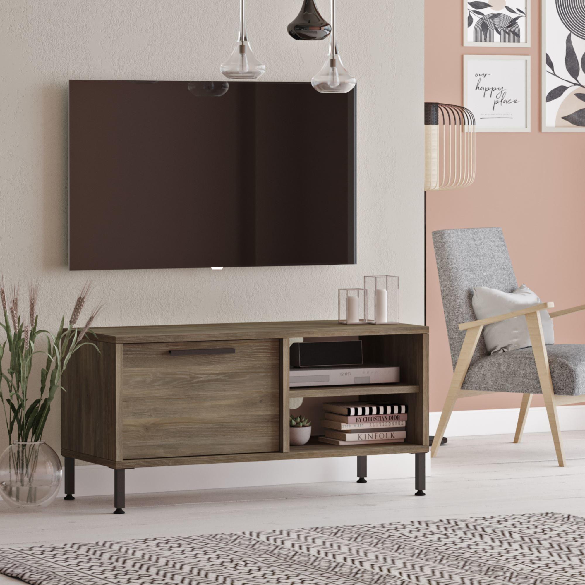 Mobile TV Baroni Home 160x35x40 Cm - Con 2 Sportelli E 2 Ripiani, MDF Bianco - Foto 4