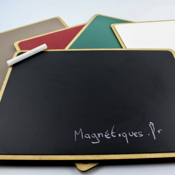 Mini Tableau Magnétique Format A4 Revêtement Ardoisine Noir