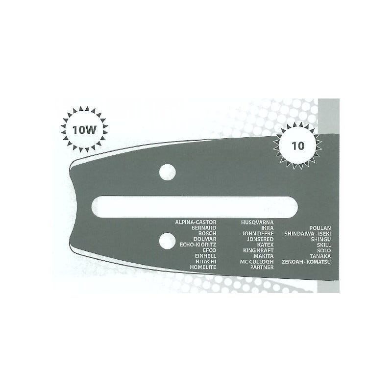 Chaîne de tronçonneuse - 53 Entraineurs - Pas 3/8LP - Jauge 0.50 (1.3mm) -  Guide de 35 cm