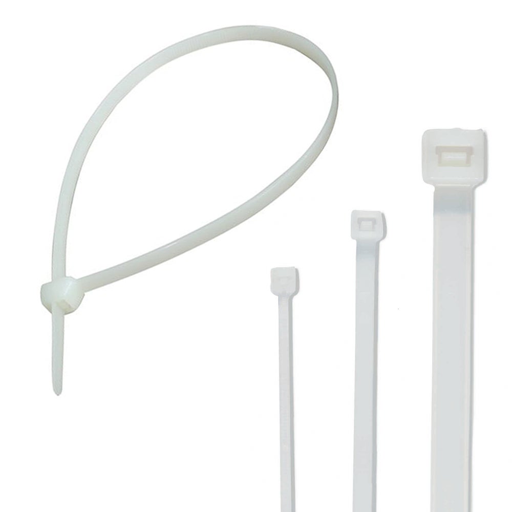 Serre-câble plastique blanc 10/100 à filetage court - Serre-câbles