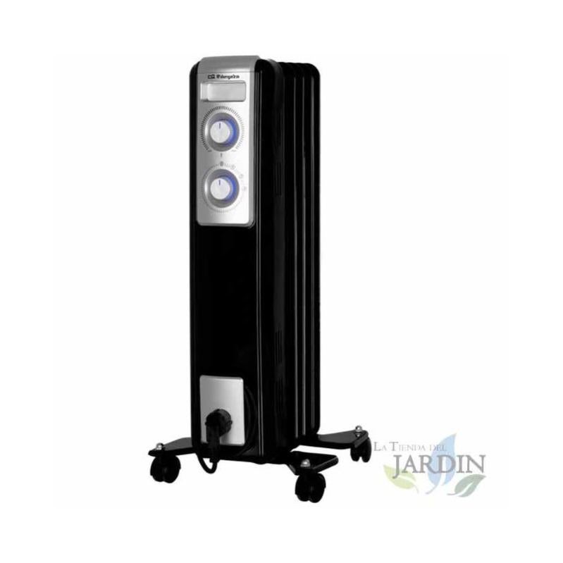 Radiador de aceite Orbegozo 5 elementos caloríficos. Dos de 500W-1000W. regulable. | Leroy Merlin