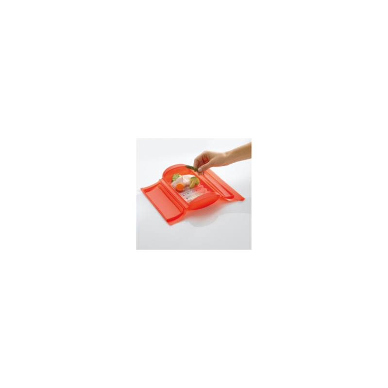 Lékué Coffret papillote, Silicone, Vert, 1-2 pers (650 ml
