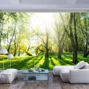 FUTURE HOME Papier peint intissé panoramique imprimé map 250x270cm
