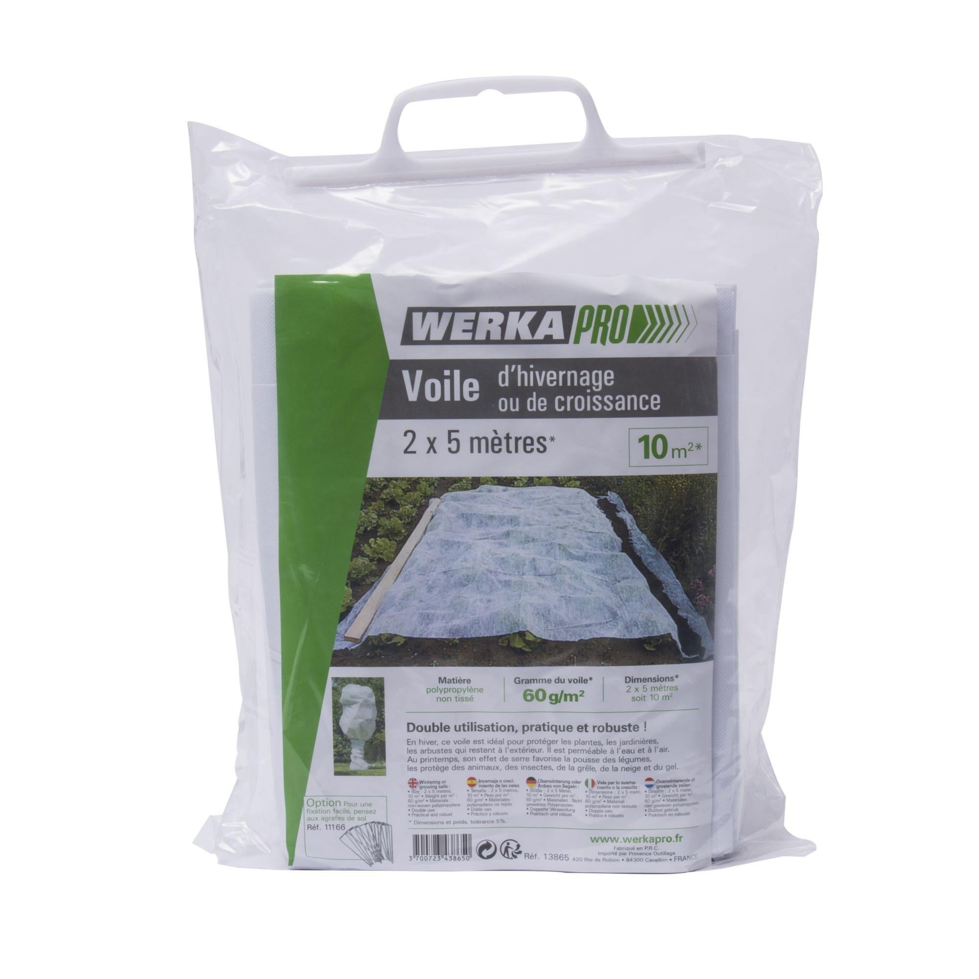 Voile D'Hivernage VILMORIN Blanc 2x10m - Protection Plantes Contre Gel