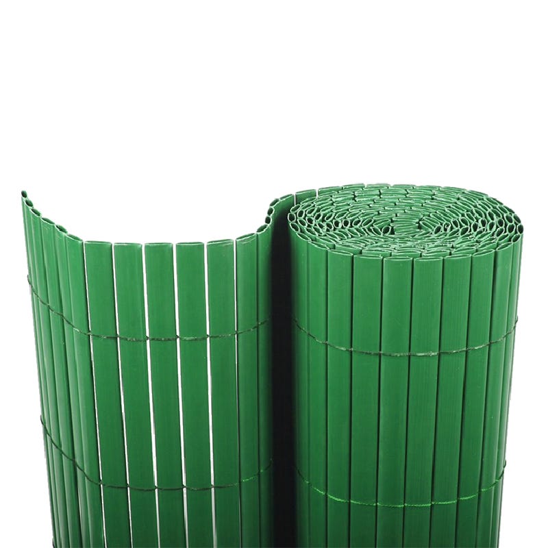 Cañizo PVC verde doble cara - Monomat Materiales
