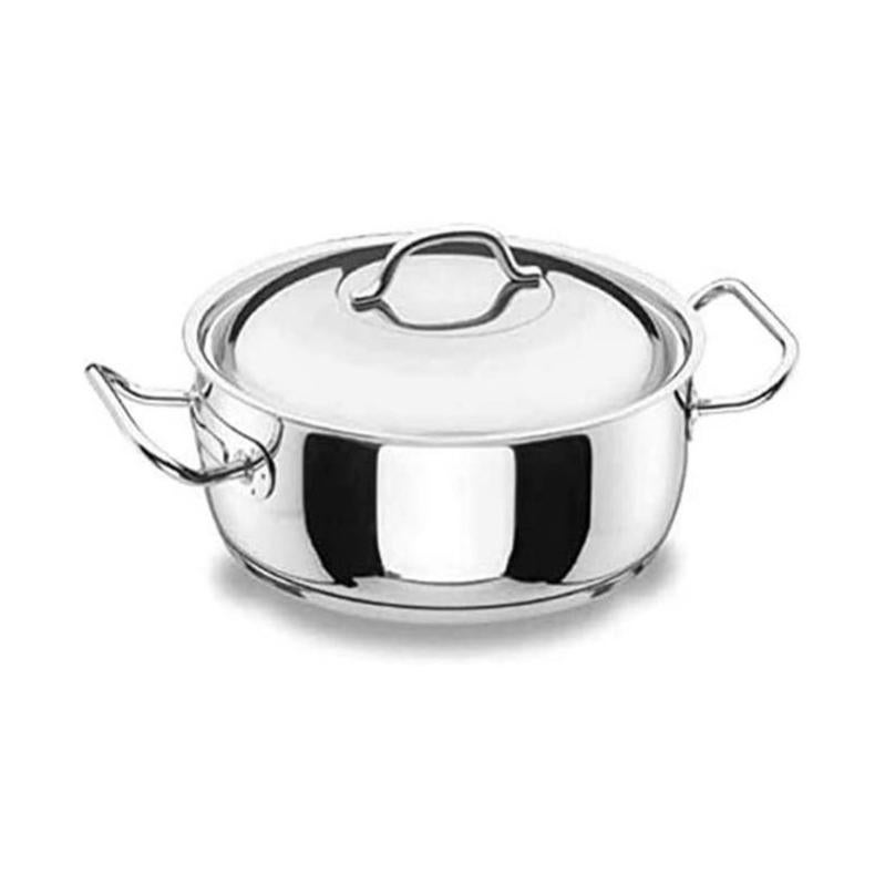 Lacor - Faitout Avec Couvercle Garinox 18 Cm - Inox 18/10 - 2 Litres - Compatible Tous Feux Dont Induction