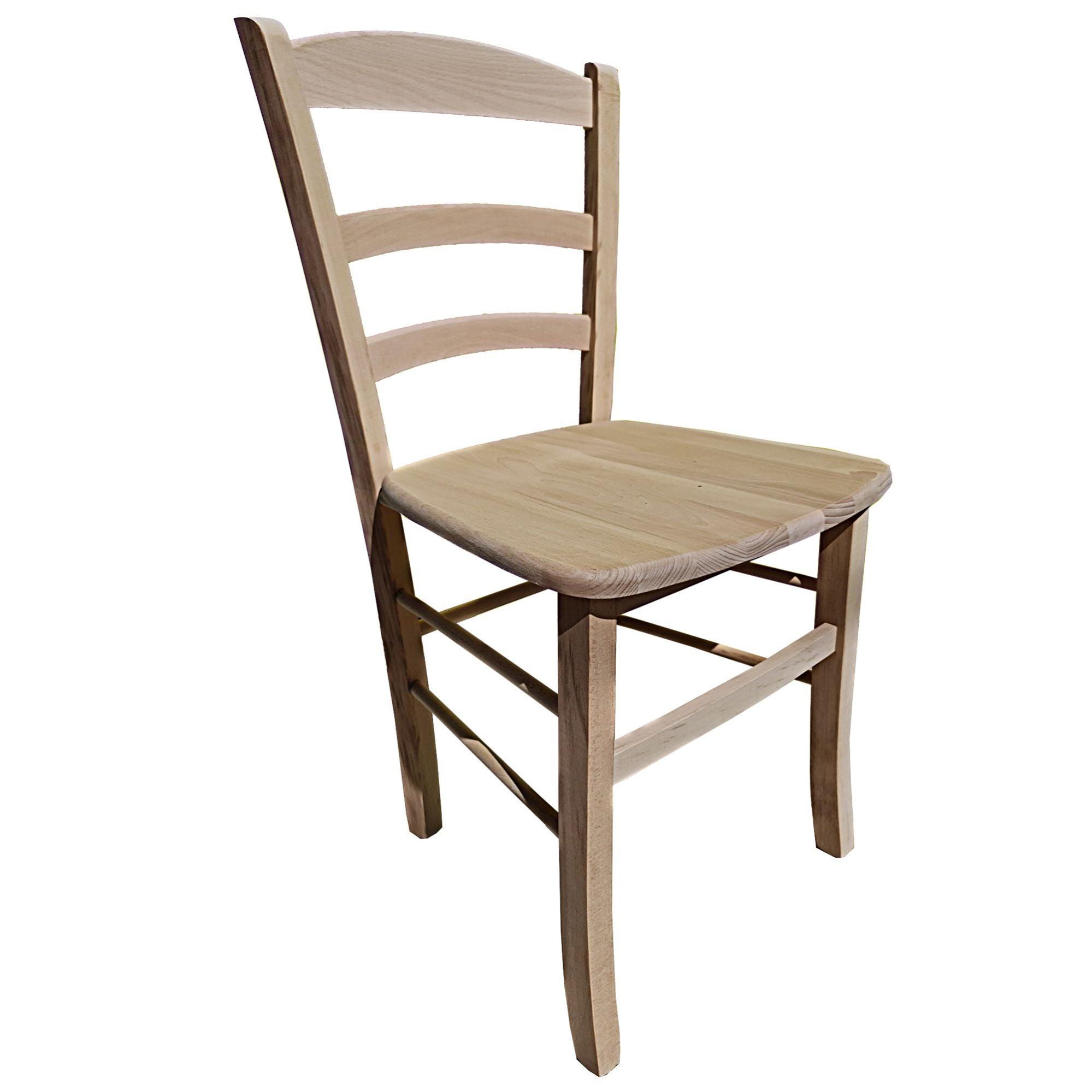 Sedia Paesana Massello Anilina Grigia - Main Image