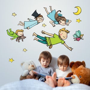 Wall stickers per bambini animaletti adesivi, 7 disegni adesivi